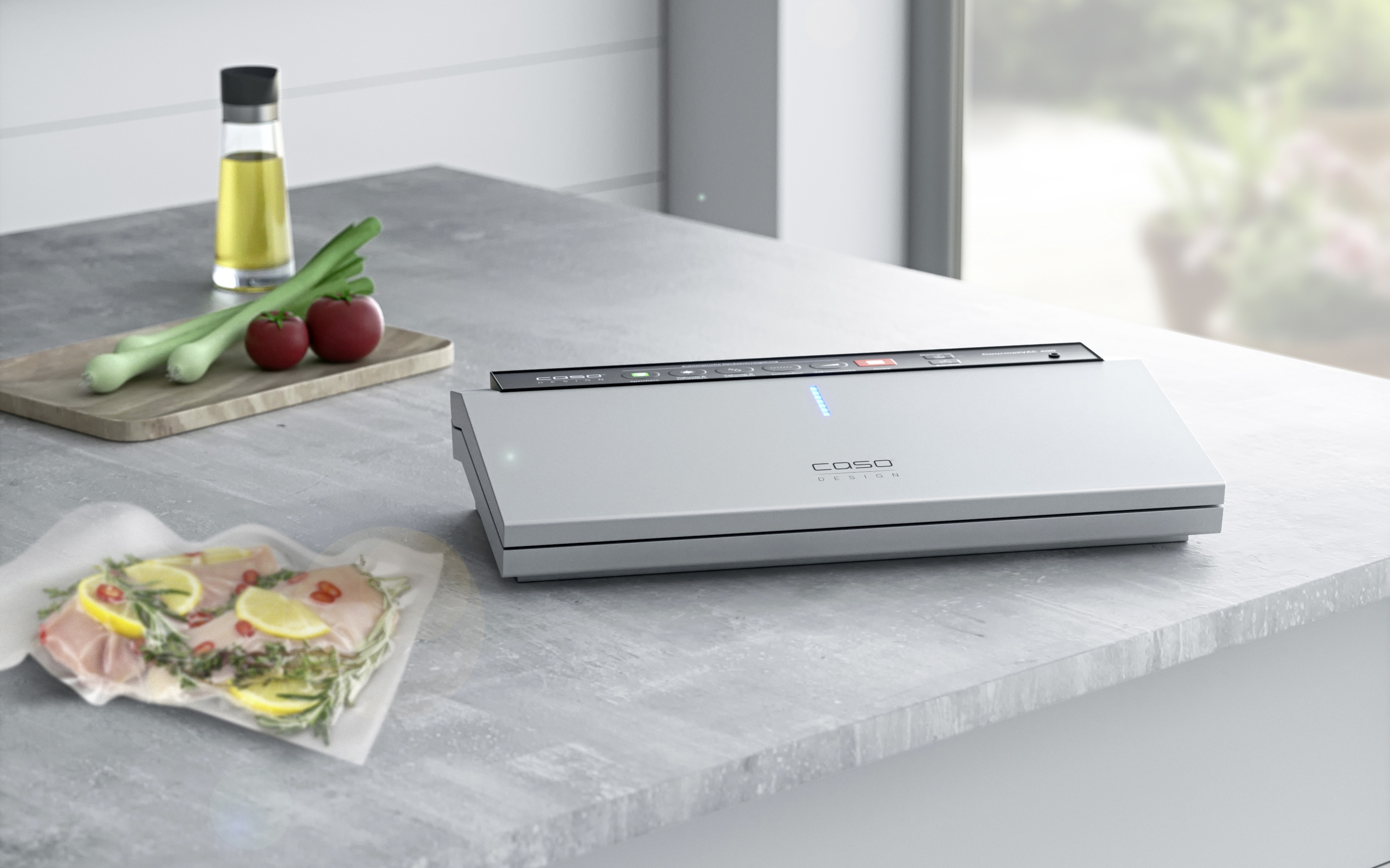 CASO Design mobiler Vakuumierer für Sous-Vide-Küche