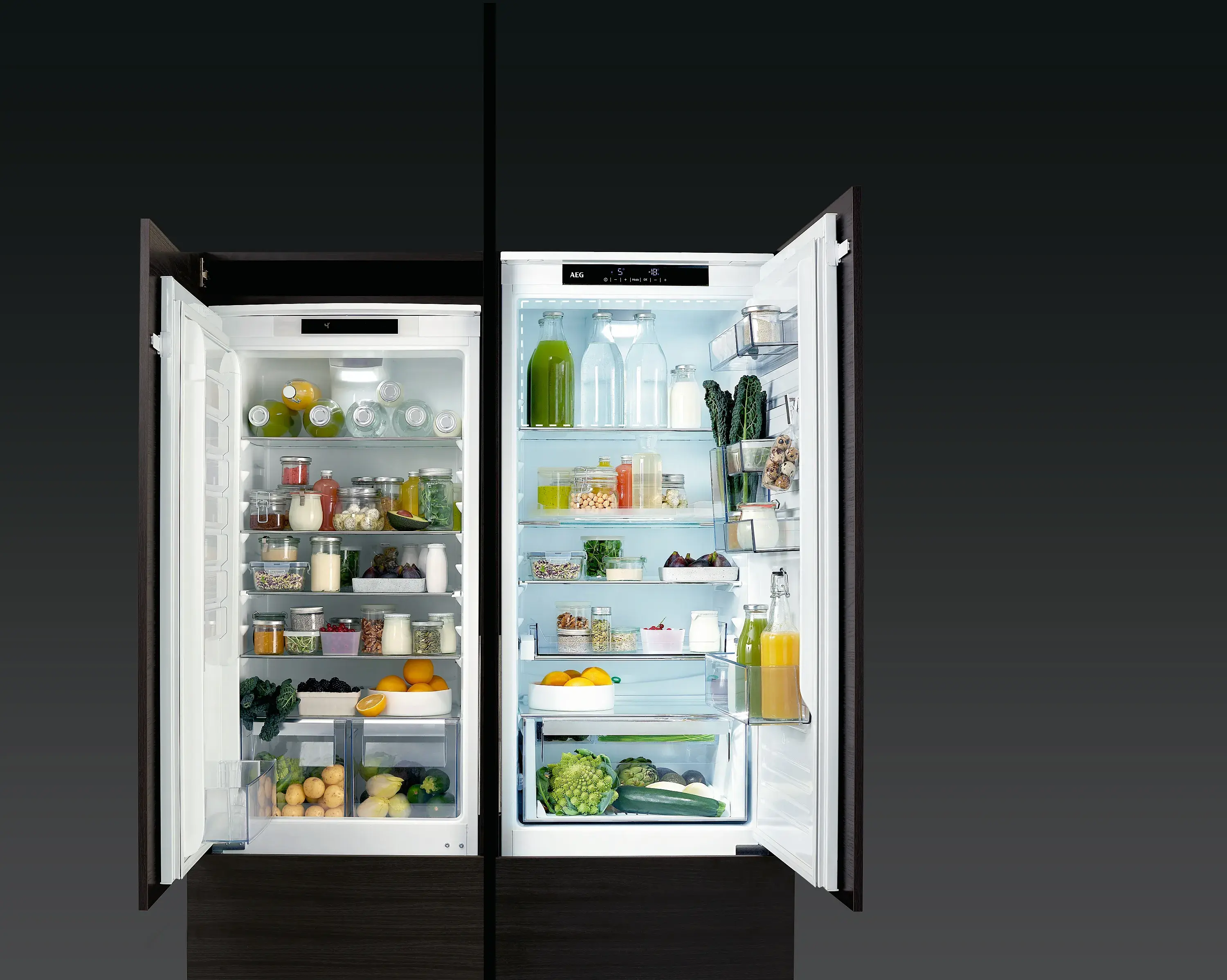 AEG MultiSpace für mehr Platz im Kühlschrank. 