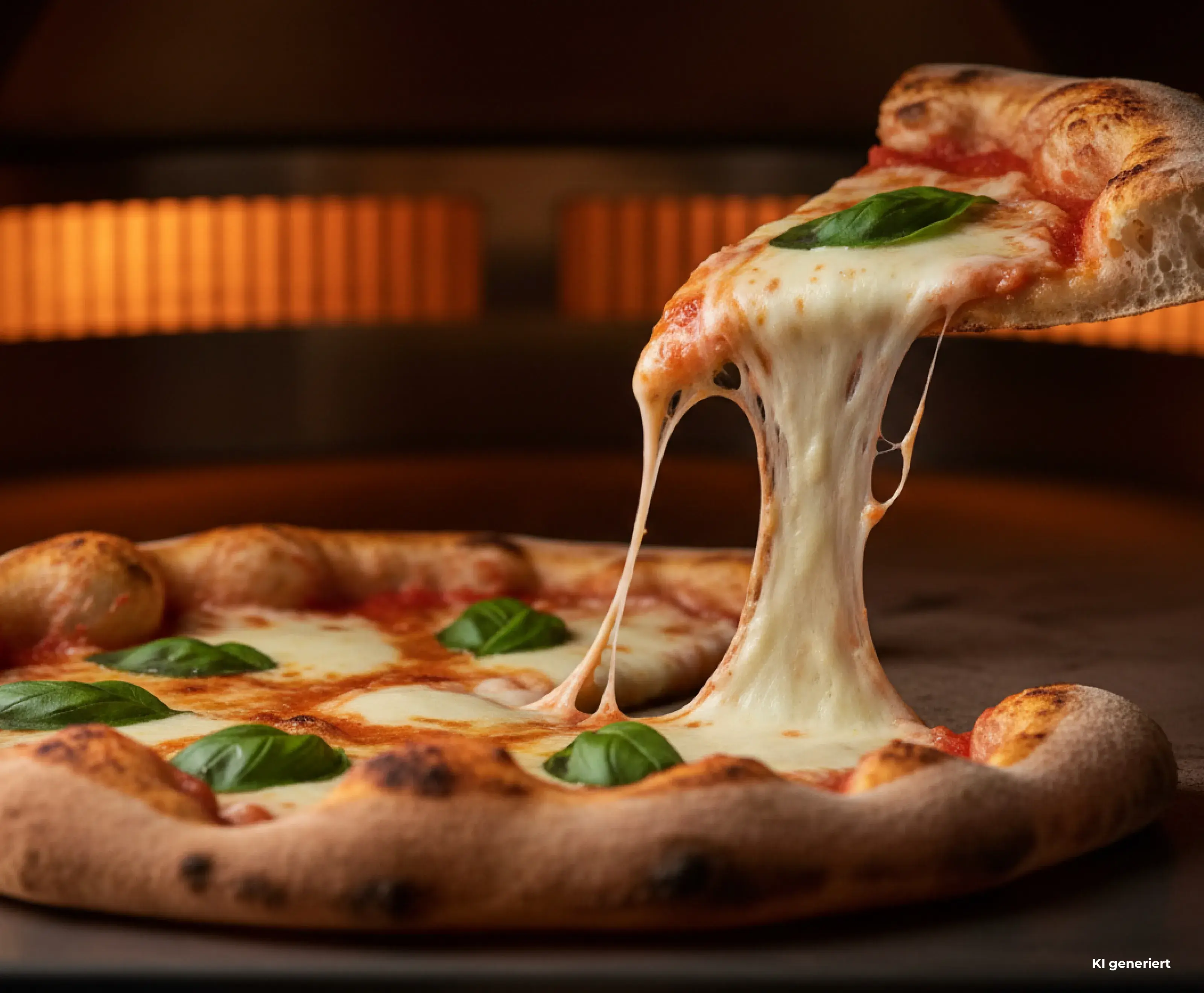 Constructa Pizza-Funktion fertige Pizza mit geschmolzenem Mozarella